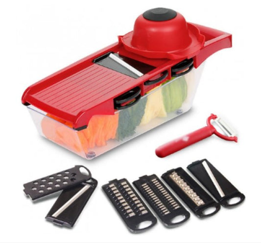Cortador de verduras rallador para cortar verduras Trituradoras Multi Slicer Peeler Zanahoria Fruta 6 en 1 Gadgets Herramientas de corte de verduras
